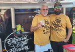 Barney Ellis (left) and his son Cliff Ellis of Edgewise Eight Brewing